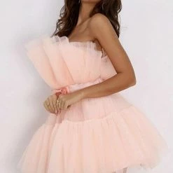 The Event Shop Jessica Bara Annabelle Tulle Pleated Ruffle Mini Dress