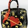 Reve Doll Essentials Anca Barbu Handpainted Space Heart Handbag
