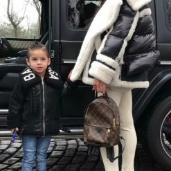 Influencer Style Jessica Bara Makayla Shearling Oversized Coat