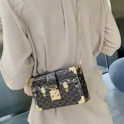 Reve Doll Essentials Jessica Bara Maria Faux Leather Croc Crossbody