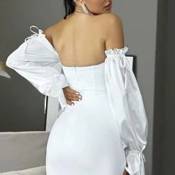 Summer Lovin' Jessica Bara Casey Off The Shoulder Mini Dress