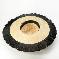 Jessica Bara Amabel Fringed Wide Brim Hat