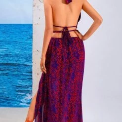 ReveBoutique Summer Lovin' Jessica Bara Gizelle Halter Cut Out Maxi Dress