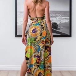 Summer Lovin' Jessica Bara Tanya Printed Wrap Maxi Skirt