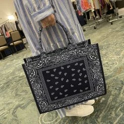 Jessica Bara Christine Bandana Print Tote Bag