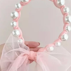 Accessories Jessica Bara Addie Pearl Ribbon Headband