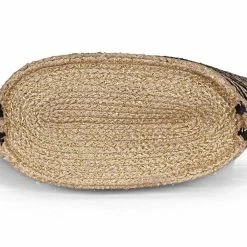 America And Beyond Striped Straw Tote Summer Lovin'