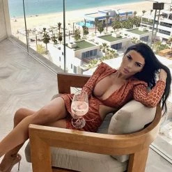 Jessica Bara Delaney Cut Out Long Sleeve Mini Dress