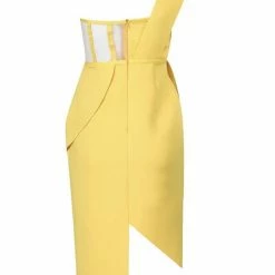 Summer Lovin' Jessica Bara Carlotta One Shoulder Bustier Mini Dress