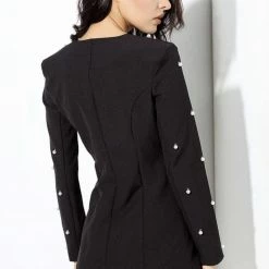 Summer Lovin' Jessica Bara Janny Pearl Embellished Two Piece Blazer And Short Set