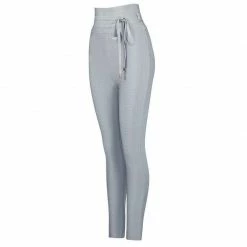 Jessica Bara Cassedy High Waist Tie Pants Bottoms