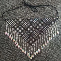 Caitlyn Rhinestone Fringe Face Masks