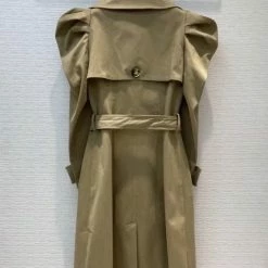 Jessica Bara Noah Puff Sleeve Belted Trench Coat