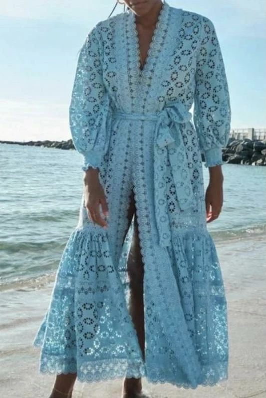 Jessica Bara Anastasia Lace Maxi Cover Up