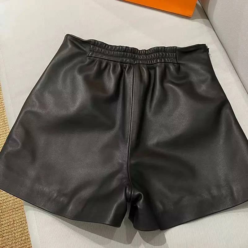 Reve Doll Essentials Jessica Bara Savannah Metal Chain Leather Shorts