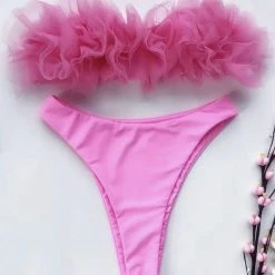 Influencer Style Jessica Bara Bobby Tube Top Organza Bikini Set