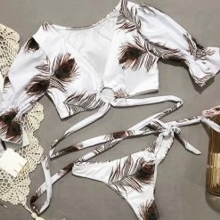 Jessica Bara Viva Short Sleeve Printed Bikini Set Poolside Essentials