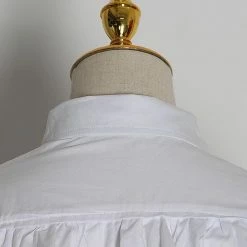 Jessica Bara Zane Ruffle Long Sleeve Crop Top