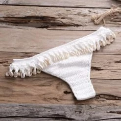 Influencer Style Jessica Bara Kayleigh Crochet Two Piece Bikini Set