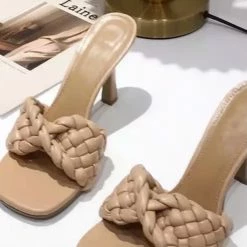 Jessica Bara Dorota Braided Open Toe Heel