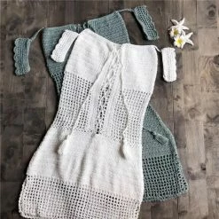 Jessica Bara Carlton Crochet One Piece Cover Up Influencer Style