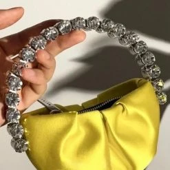 The Event Shop Jessica Bara Loretta Pleather Rhinestone Micro Handbag