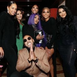 Influencer Style Jessica Bara Amanie Long Sleeve 3 Way Glitter Gown