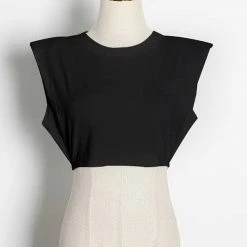 Jessica Bara Nelly Sleeveless Cropped T-shirt