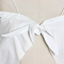 Jessica Bara Mina Off The Shoulder Bowknot Crop Top Summer Lovin'