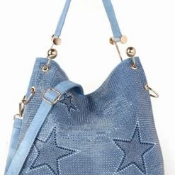 Jessica Bara Arizona Denim Star Studded Shoulder Bag Reve Doll Essentials