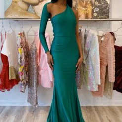 Jessica Bara Soma One Shoulder Bodycon Gown