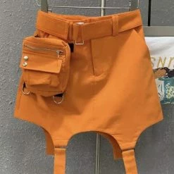 Jessica Bara Moxie Belted Purse Mini Skirt Bottoms