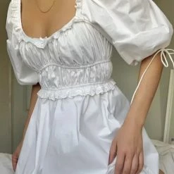 Jessica Bara Colson Puff Sleeve Mini Dress Summer Lovin'