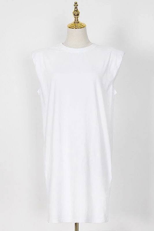 Jessica Bara Nora Sleeveless T Shirt Mini Dress