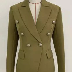 Reve Doll Essentials Jessica Bara Donatella Silver Button Blazer