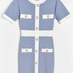 Jessica Bara Draven Short Sleeve Bodycon Mini Dress