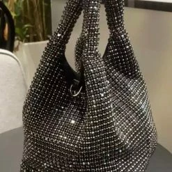 Accessories Jessica Bara Marleigh Rhinestone Mini Bucket Purse