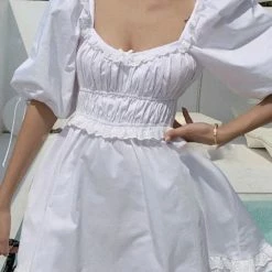 Jessica Bara Colson Puff Sleeve Mini Dress Summer Lovin'