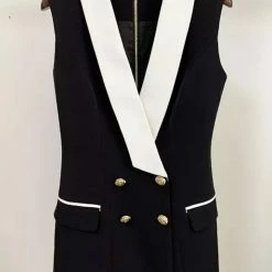 Jessica Bara Maine Sleeveless Double Breasted Blazer Dress