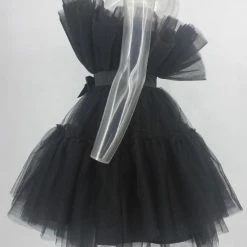 The Event Shop Jessica Bara Annabelle Tulle Pleated Ruffle Mini Dress