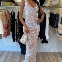 Jessica Bara Whyte Sequin Gown