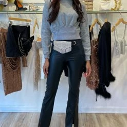 Reve Doll Essentials Jessica Bara Kora Long Sleeve Shoulder Pad Top