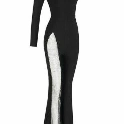 Jessica Bara Isador One Shoulder Crystal Jumpsuit The Event Shop