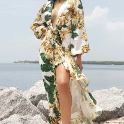 Cioccolato Mila Ruffle Cover Up Dress