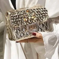Jessica Bara Avalynn Rhinestone Clutch
