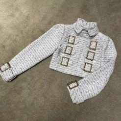 Jessica Bara Marlin Buckle Top And Mini Skirt Two Piece Set Reve Doll Essentials