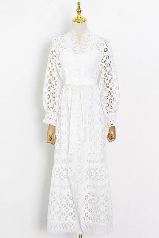 Jessica Bara Anastasia Lace Maxi Cover Up