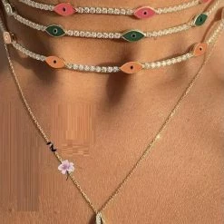 Reve Doll Essentials Jessica Bara Estelle Evil Eye Crystal Choker