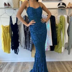 Jessica Bara Marianne Lace Backless Bodycon Gown The Event Shop