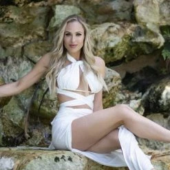 Jessica Bara Samara Strappy Top & Skirt Two Piece Set